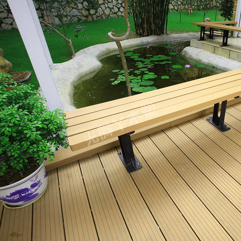 Wood plastic outdoor floor，Outdoor living space，Outdoor furniture floor，